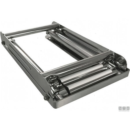 Motomarine scaletta telescopica slim acciaio inox — 3 gradini