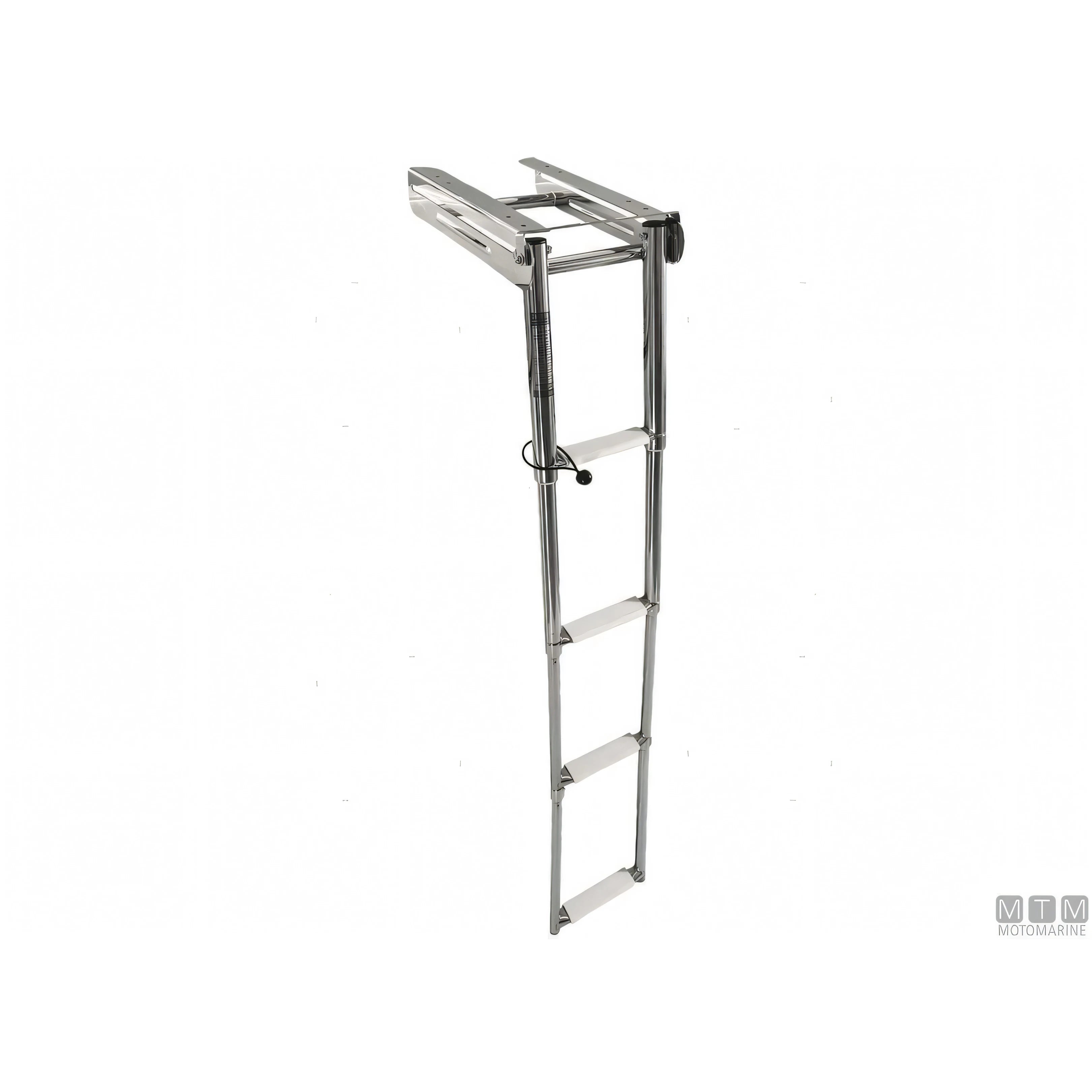 Motomarine scaletta telescopica slim acciaio inox — 4 gradini