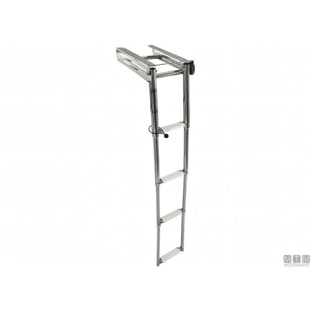 Motomarine scaletta telescopica slim acciaio inox — 4 gradini
