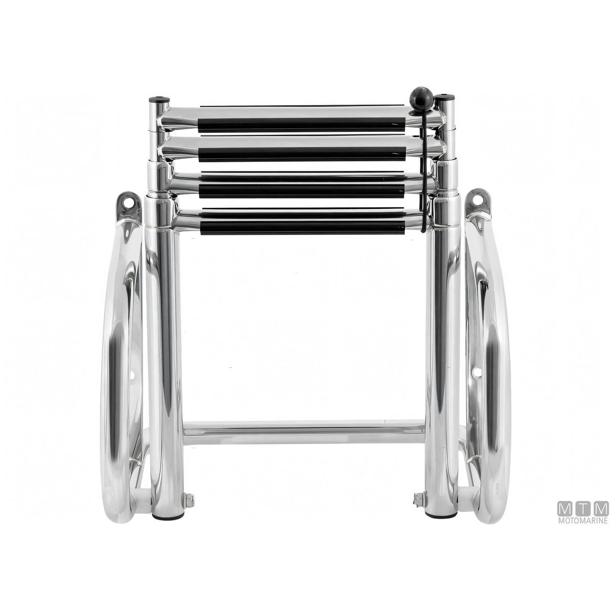 Motomarine scaletta telescopica con passamano in acciaio inox — 4 gradini