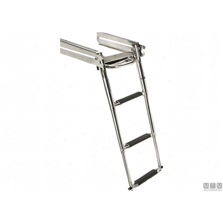 Motomarine scaletta telescopica acciaio inox — 3 gradini
