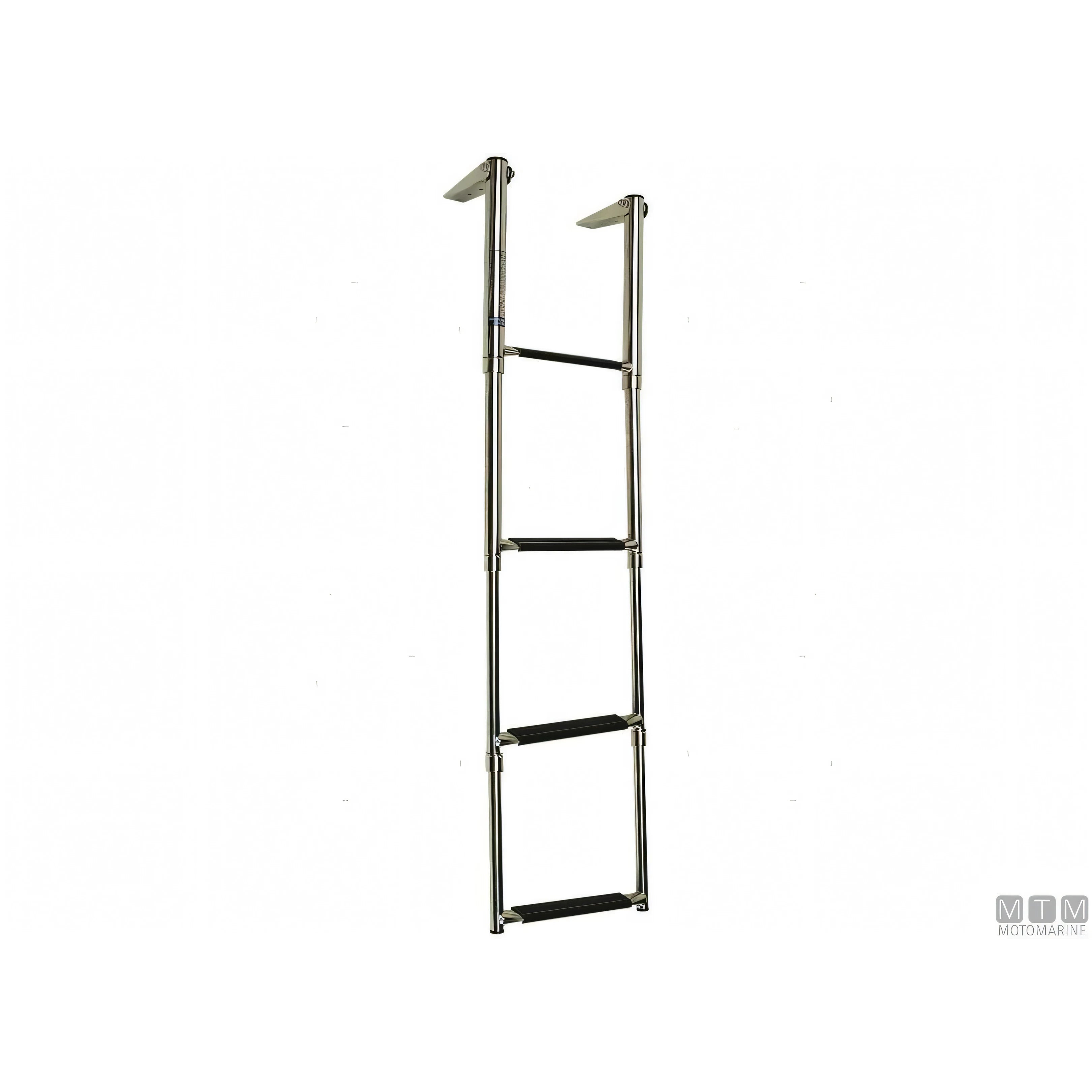 Motomarine Scaletta Telescopica Ribaltabile Acciaio Inox — 4 gradini