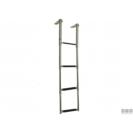 Motomarine Scaletta Telescopica Ribaltabile Acciaio Inox — 4 gradini