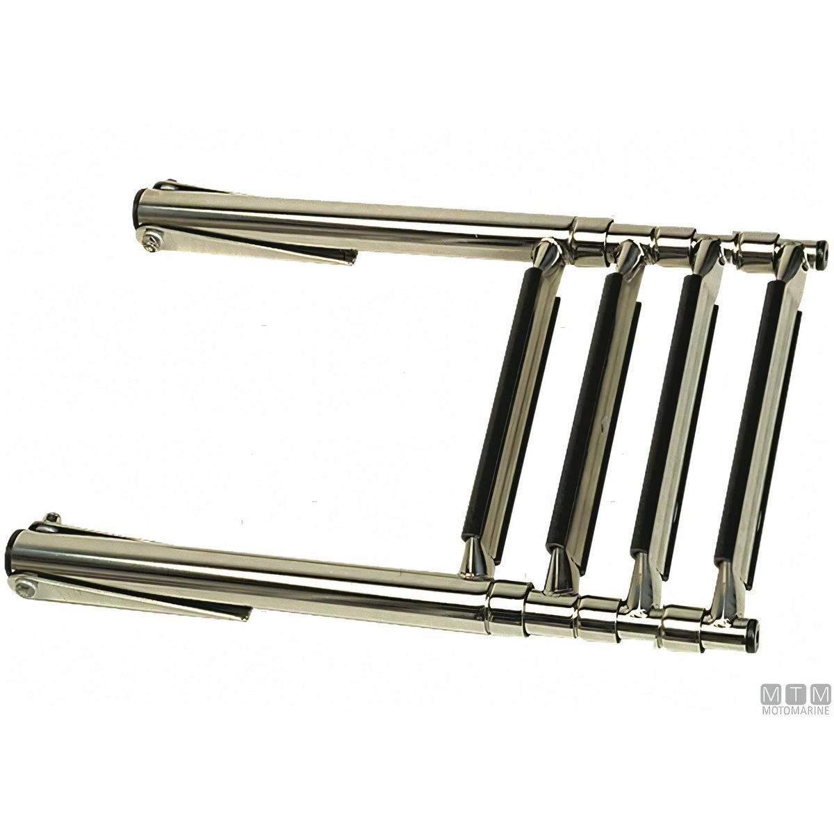 Motomarine Scaletta Telescopica Ribaltabile Acciaio Inox — 4 gradini