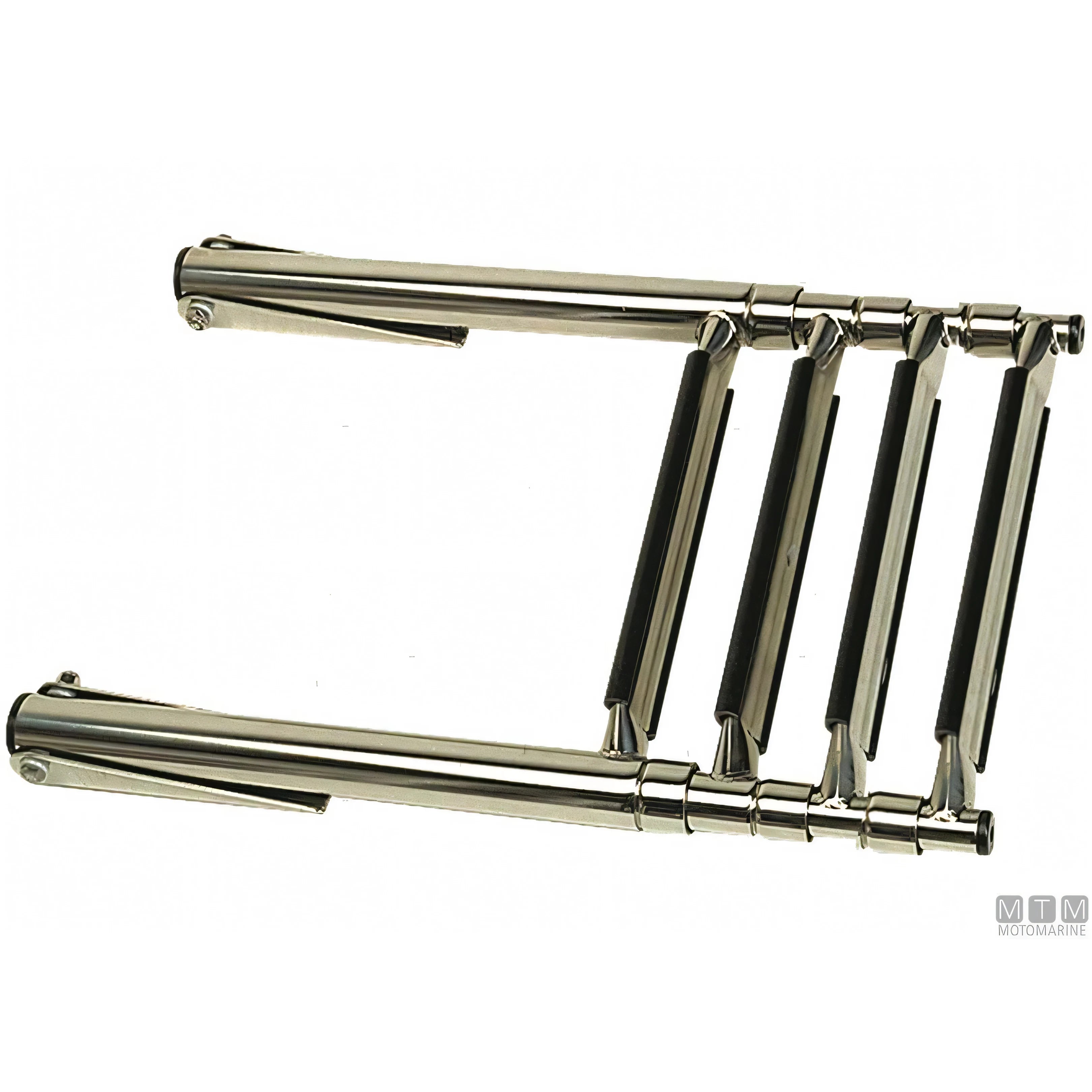 Motomarine Scaletta Telescopica Ribaltabile Acciaio Inox — 4 gradini