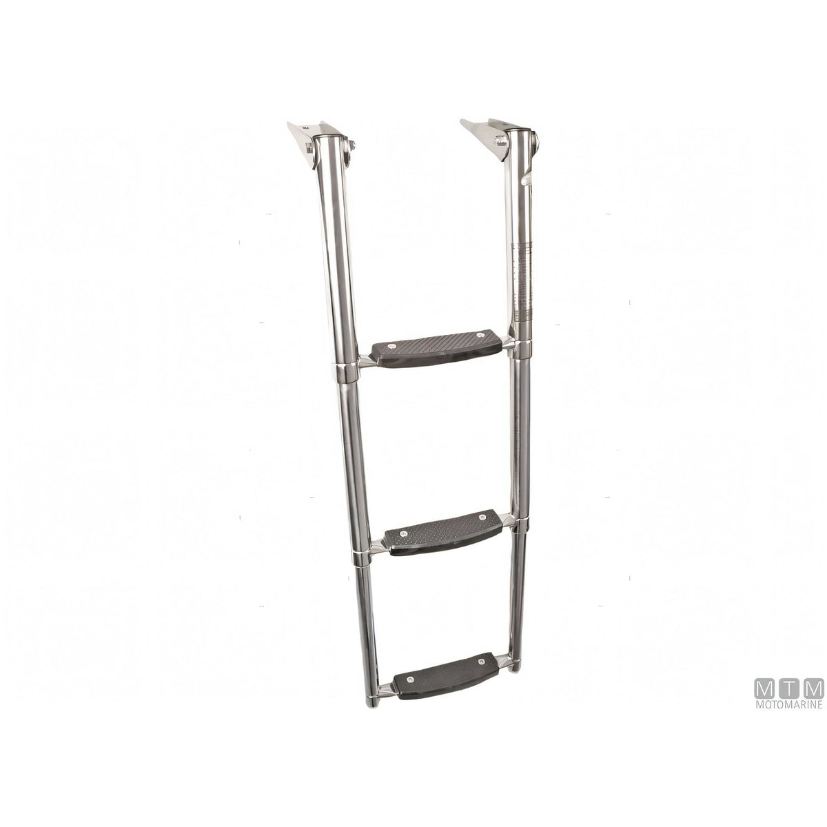 Motomarine scaletta telescopica per plancetta in acciaio inox — 3 gradini