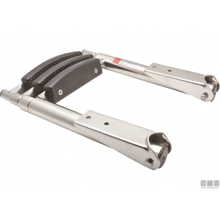 Motomarine scaletta telescopica per plancetta in acciaio inox — 3 gradini