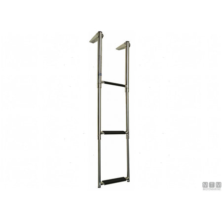 Motomarine scaletta telescopica slim acciaio inox — 3 gradini