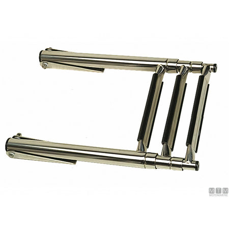 Motomarine scaletta telescopica slim acciaio inox — 3 gradini