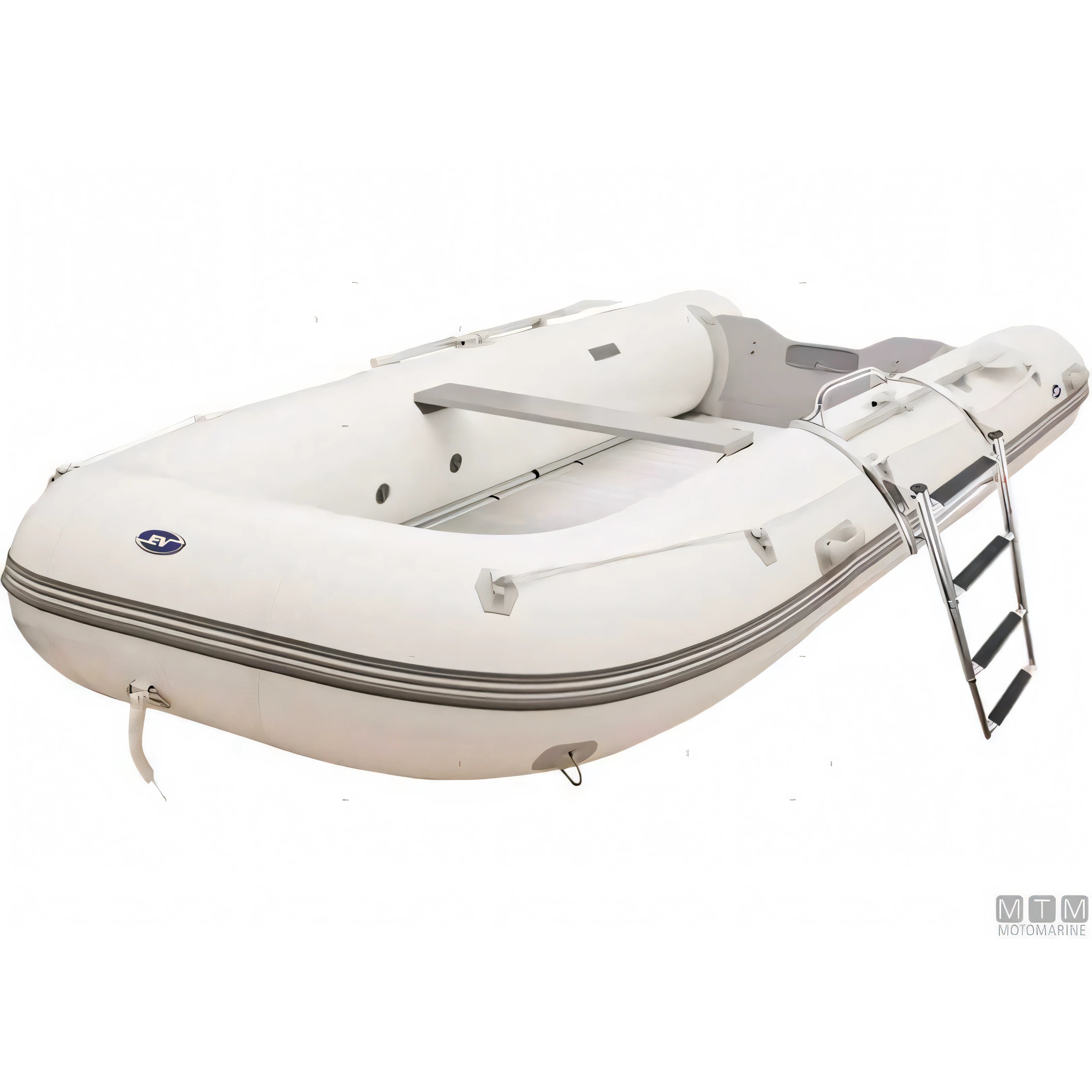 Motomarine scaletta telescopica per gommoni in acciaio inox — 3 gradini