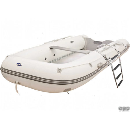 Motomarine scaletta telescopica per gommoni in acciaio inox — 4 gradini