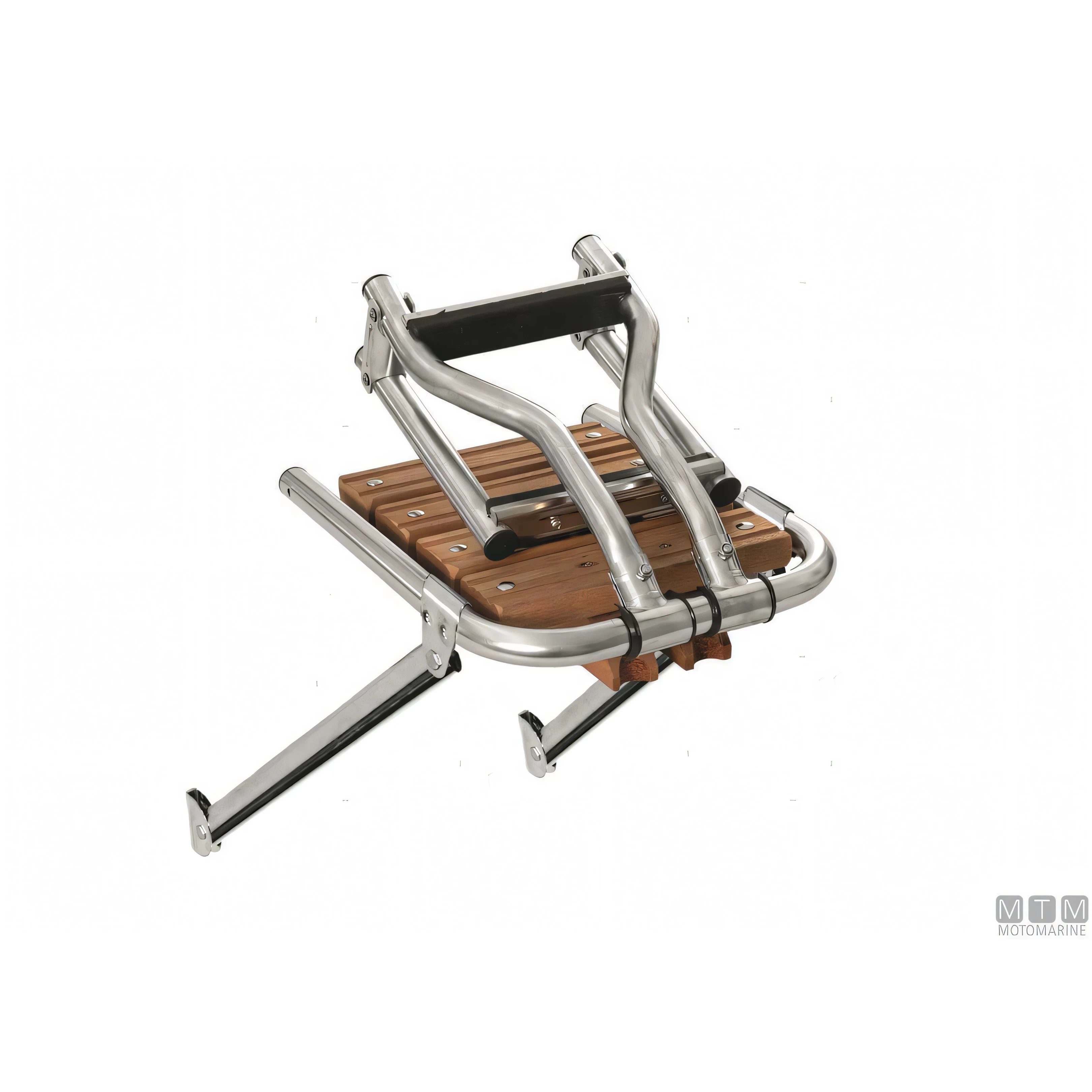 Plancetta Minox Motomarine con scaletta in acciaio inox e legno — S (2 gradini)