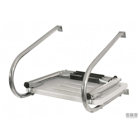 Motomarine plancetta con scaletta in acciaio inox e polimero — 355 x 450 mm