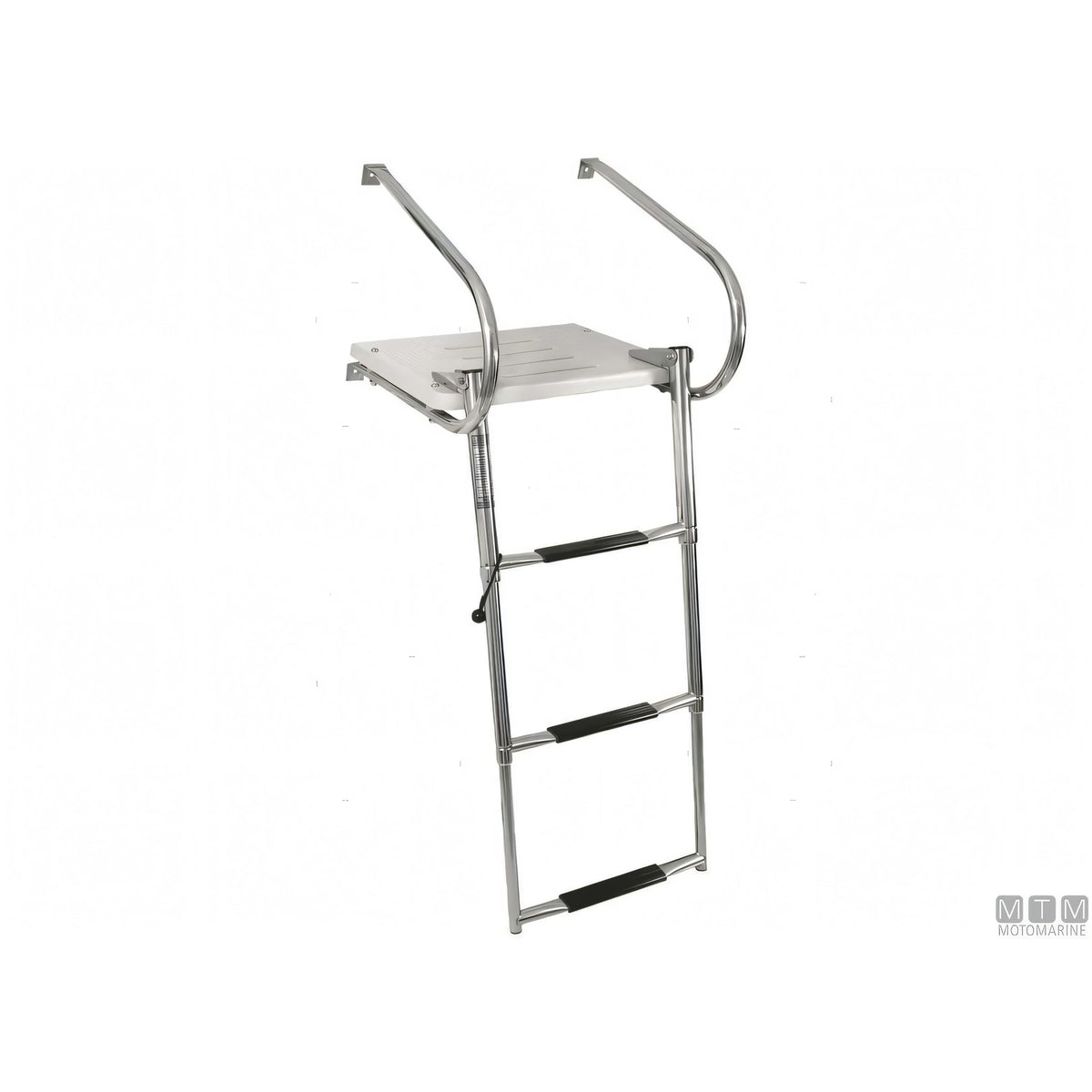 Motomarine plancetta con scaletta in acciaio inox e polimero — 355 x 450 mm