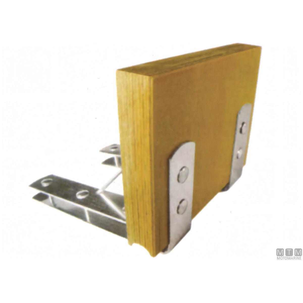 Ceredi plancia di poppa Large acciaio inox e doghe in legno — Supporto motore max 35 kg