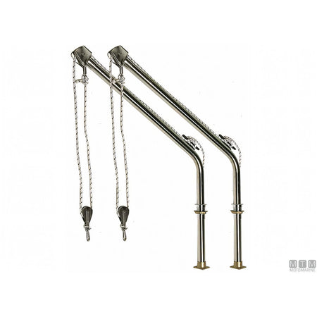 Motomarine coppia gruette thru deck acciaio inox 316 — Ø 40 mm