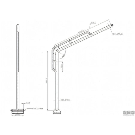Motomarine coppia gruette on base acciaio inox 316 — Ø 42 mm
