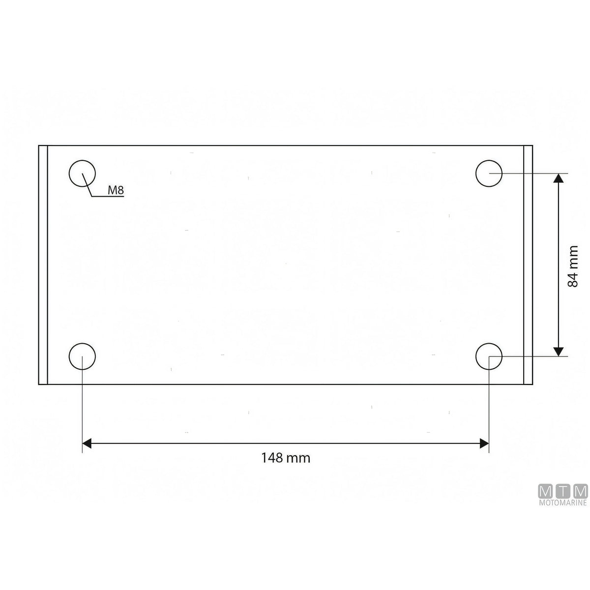 Motomarine coppia gruette on base acciaio inox 316 — Ø 42 mm
