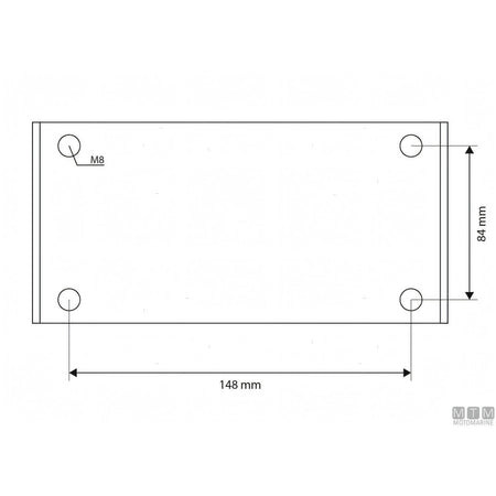 Motomarine coppia gruette on base acciaio inox 316 — Ø 42 mm