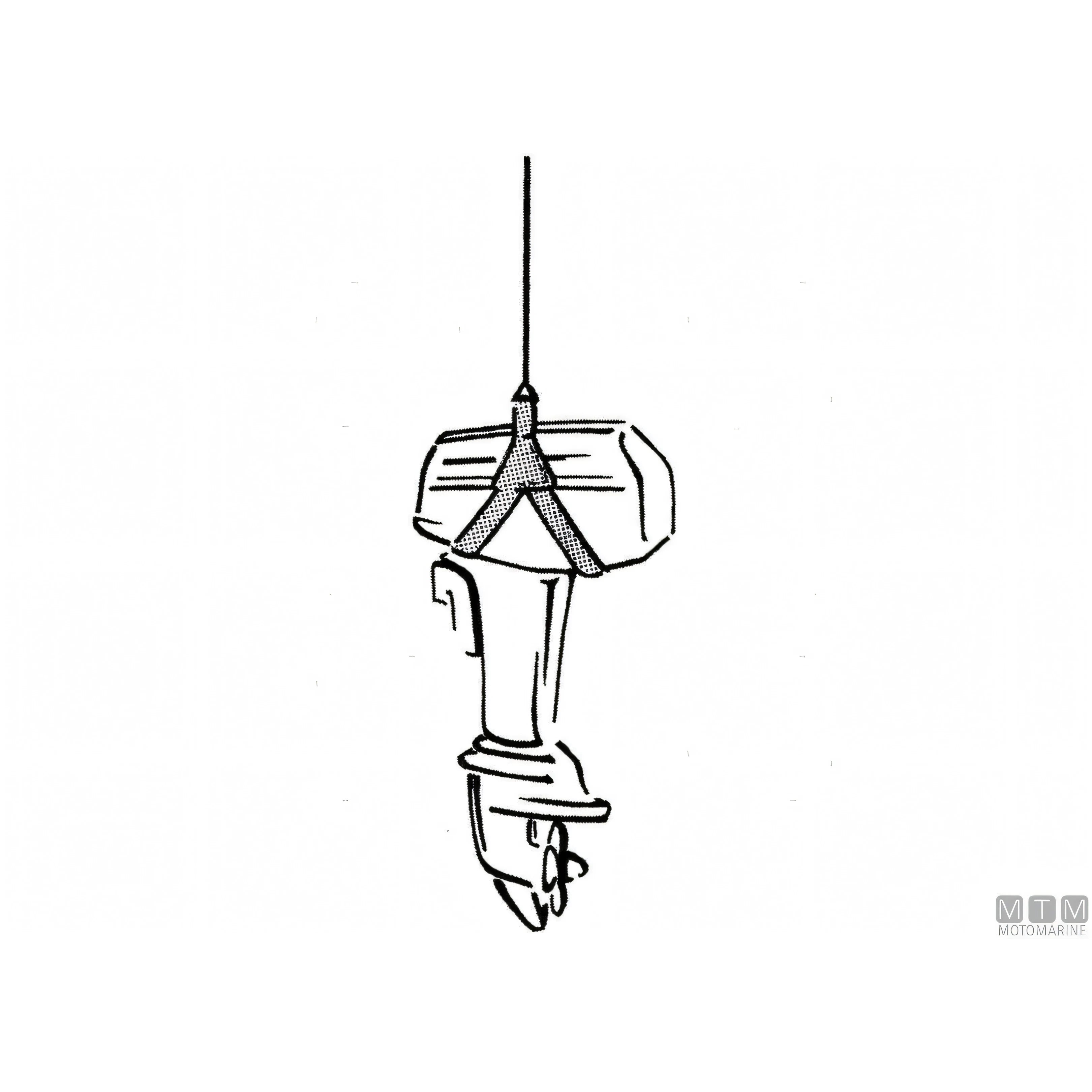 Motomarine Gruetta Motor Lift Acciaio Inox 316 — Imbragatura