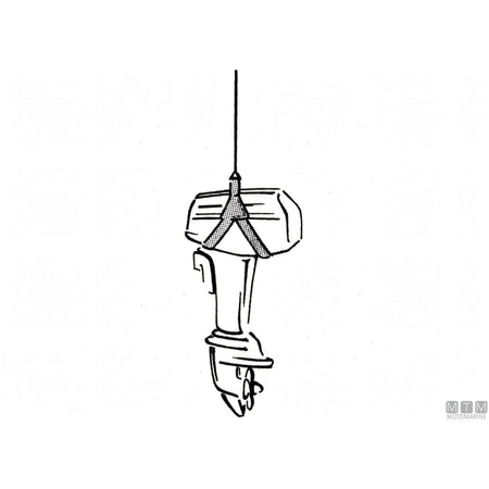 Motomarine Gruetta Motor Lift Acciaio Inox 316 — Imbragatura