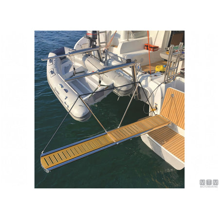 Motomarine passerella idraulica Smeraldo acciaio inox — 200 cm - 12V