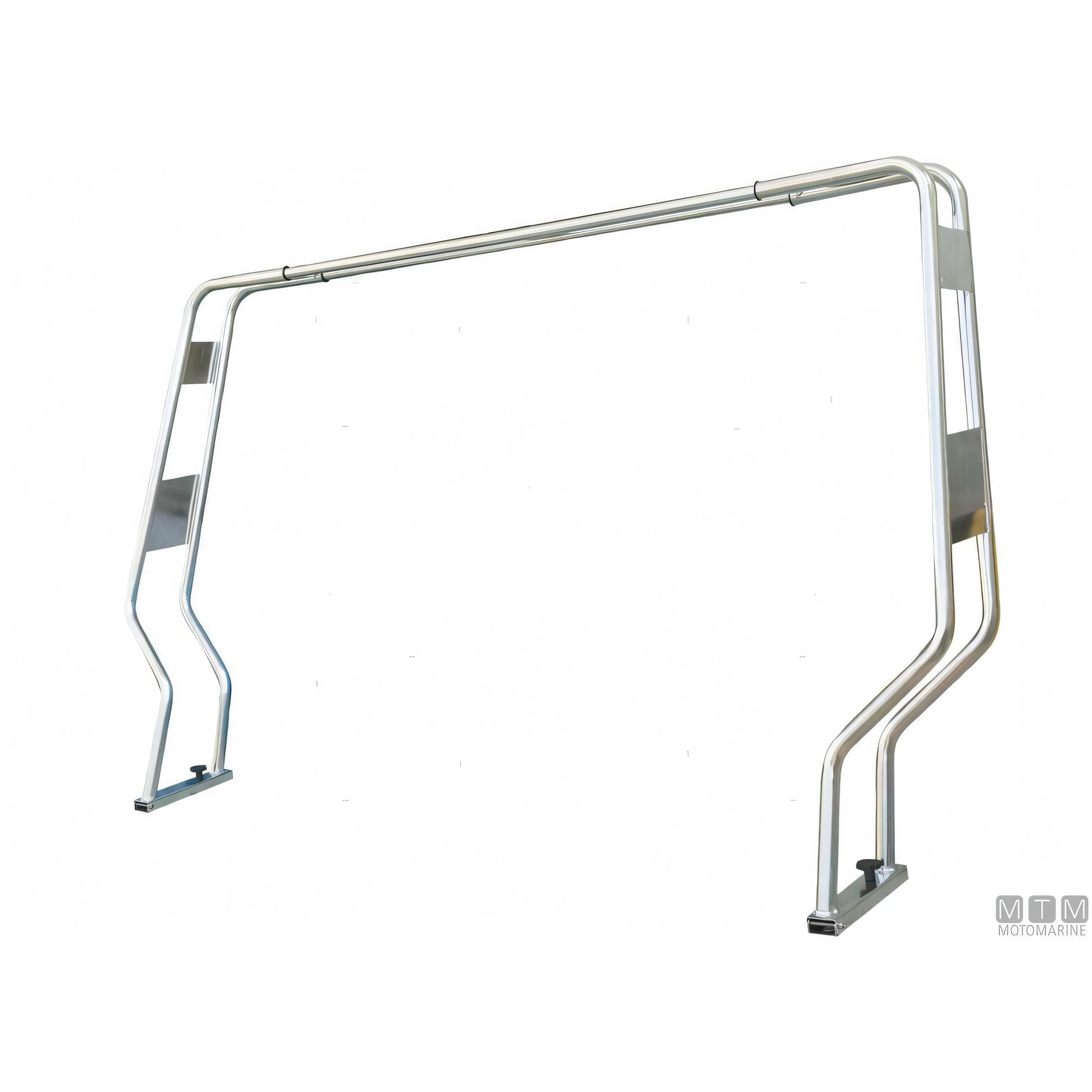 Motomarine rollbar regolabile doppio tubo sagomato acciaio inox 316 — Ø 30 mm