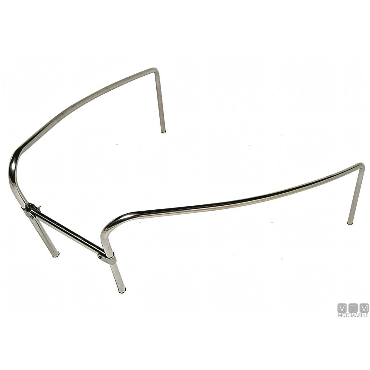 Motomarine pulpito di prua open con traversino in acciaio inox 316 — H 45 cm