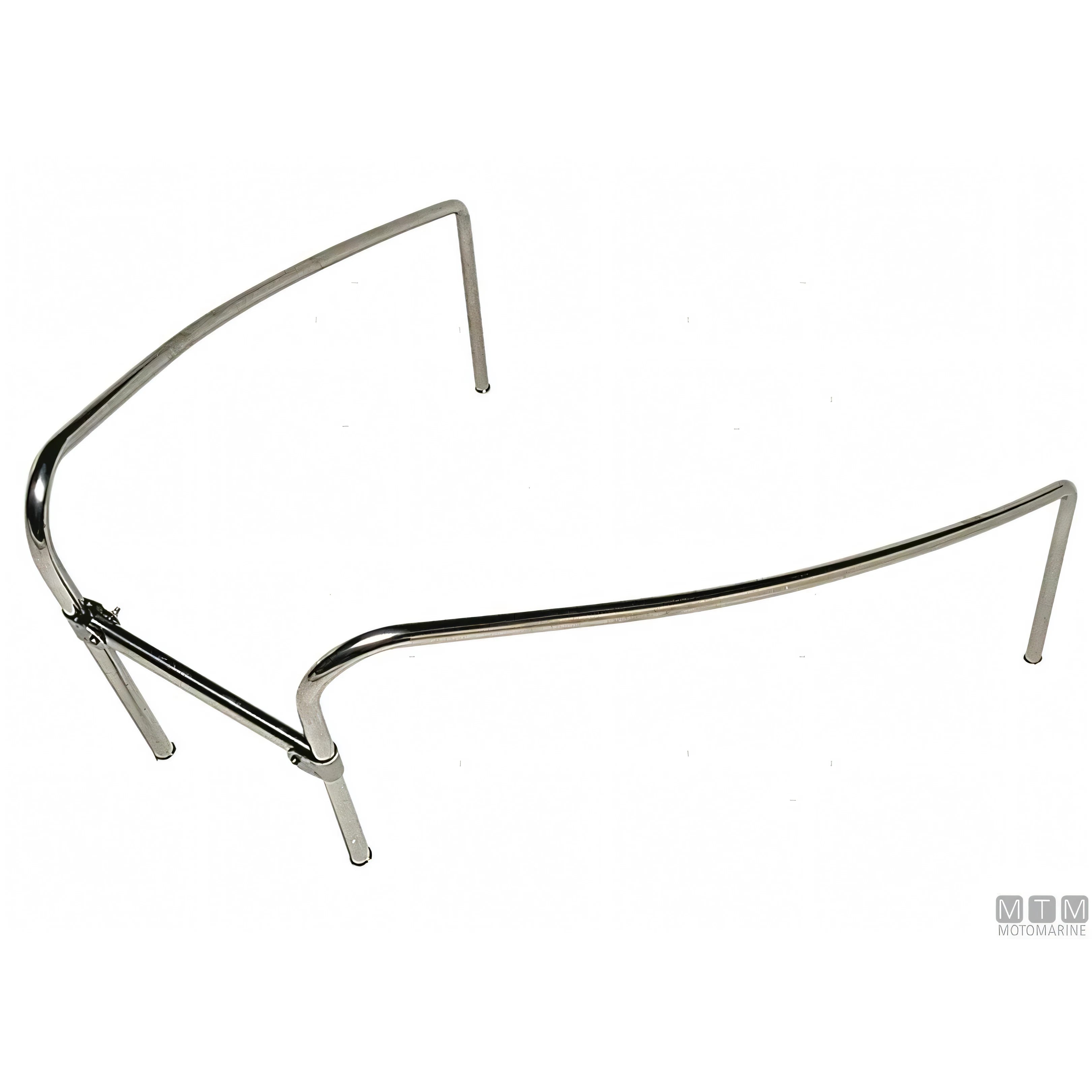 Motomarine pulpito di prua open con traversino in acciaio inox 316 — H 45 cm