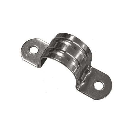 Ponticello in acciaio inox Ø 25 mm largo stampato, forma ad arco con due fori di fissaggio | Onautica