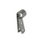 Fascetta inox Ø 25 mm a stringere con clip semicircolare e piastra forata a 3 fori | Onautica