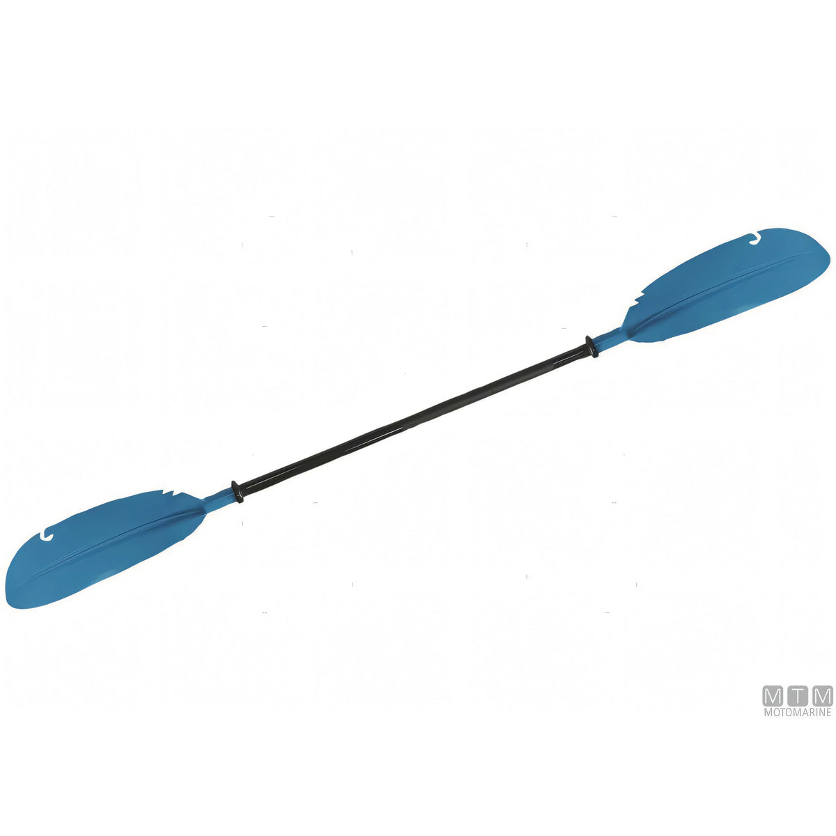 Pagaia divisibile Motomarine per kayak 220 cm blu, tubo in alluminio anodizzato e pale in plastica rinforzata