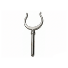 Scalmiere in ottone cromato a forcella con gambo cilindrico, Ø 48 mm, colore argento | Onautica