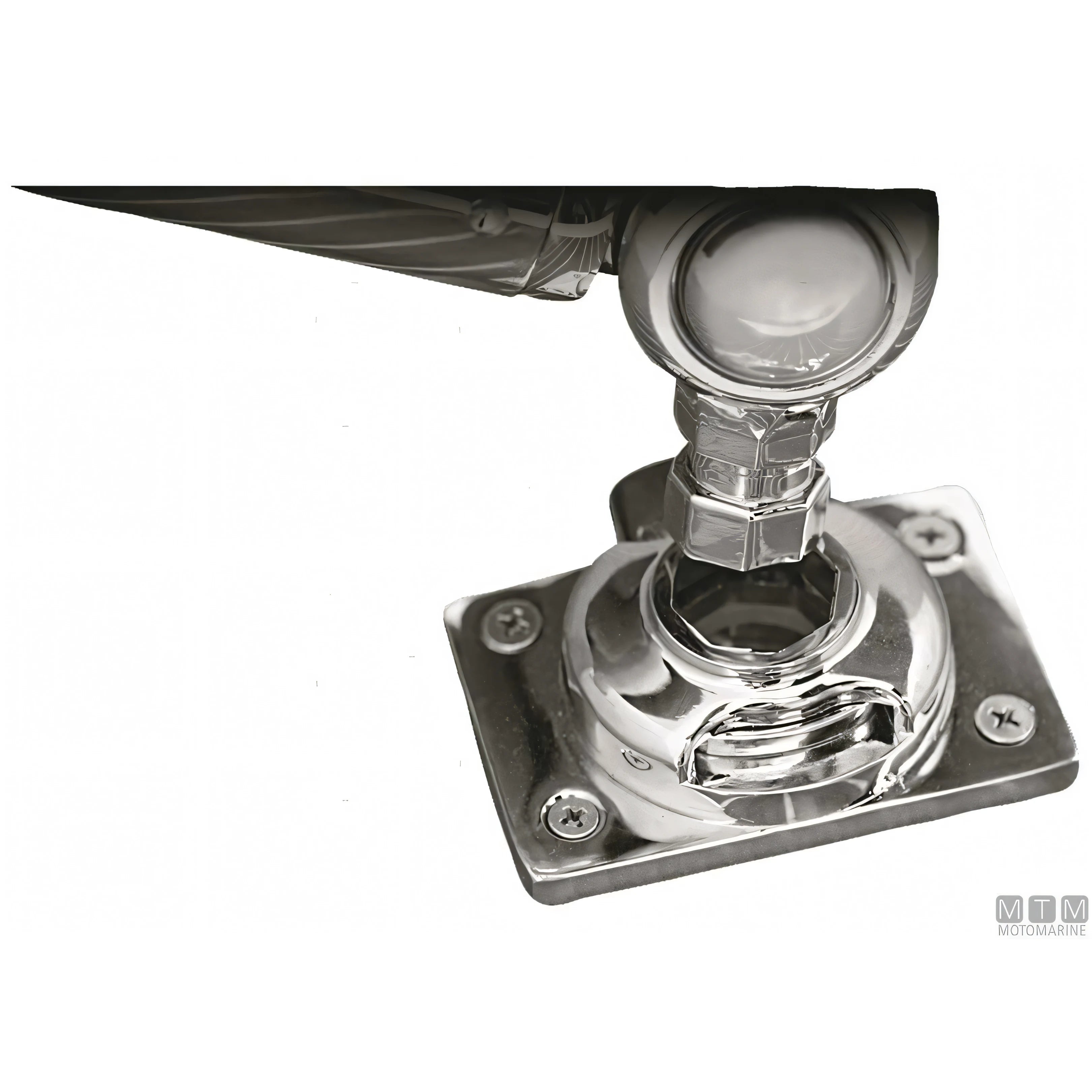 Motomarine supporto portacanne orientabile base cromata a click — Base 80x50 mm - H 300 mm