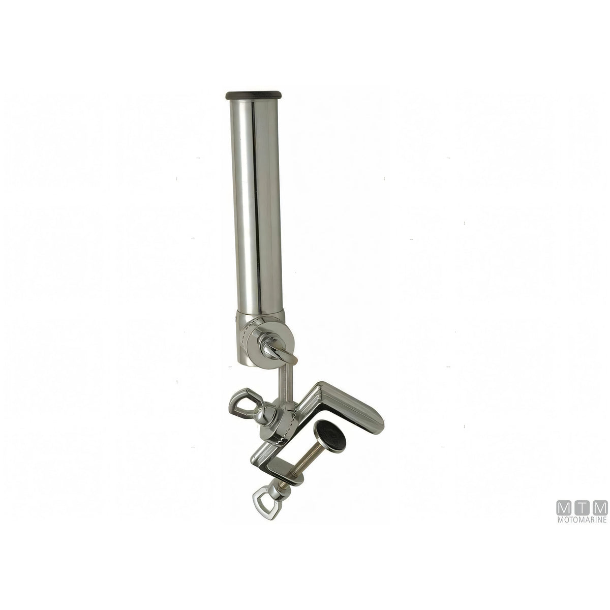 Foresti e Suardi supporto portacanne doppio snodo con morsetto in ottone cromato — Ø 40 mm