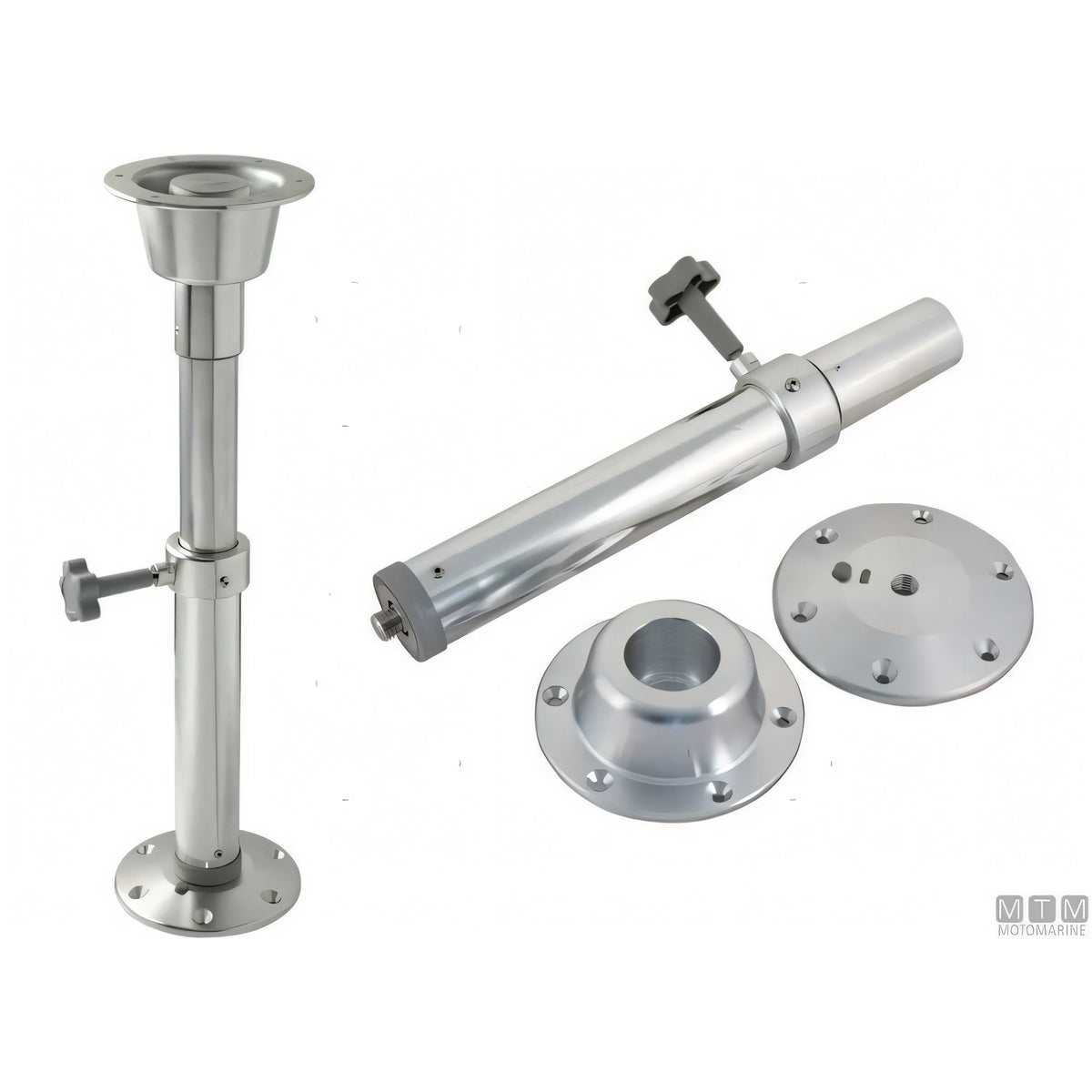 Motomarine supporto tavolo Twist Lock alluminio — H50/70cm