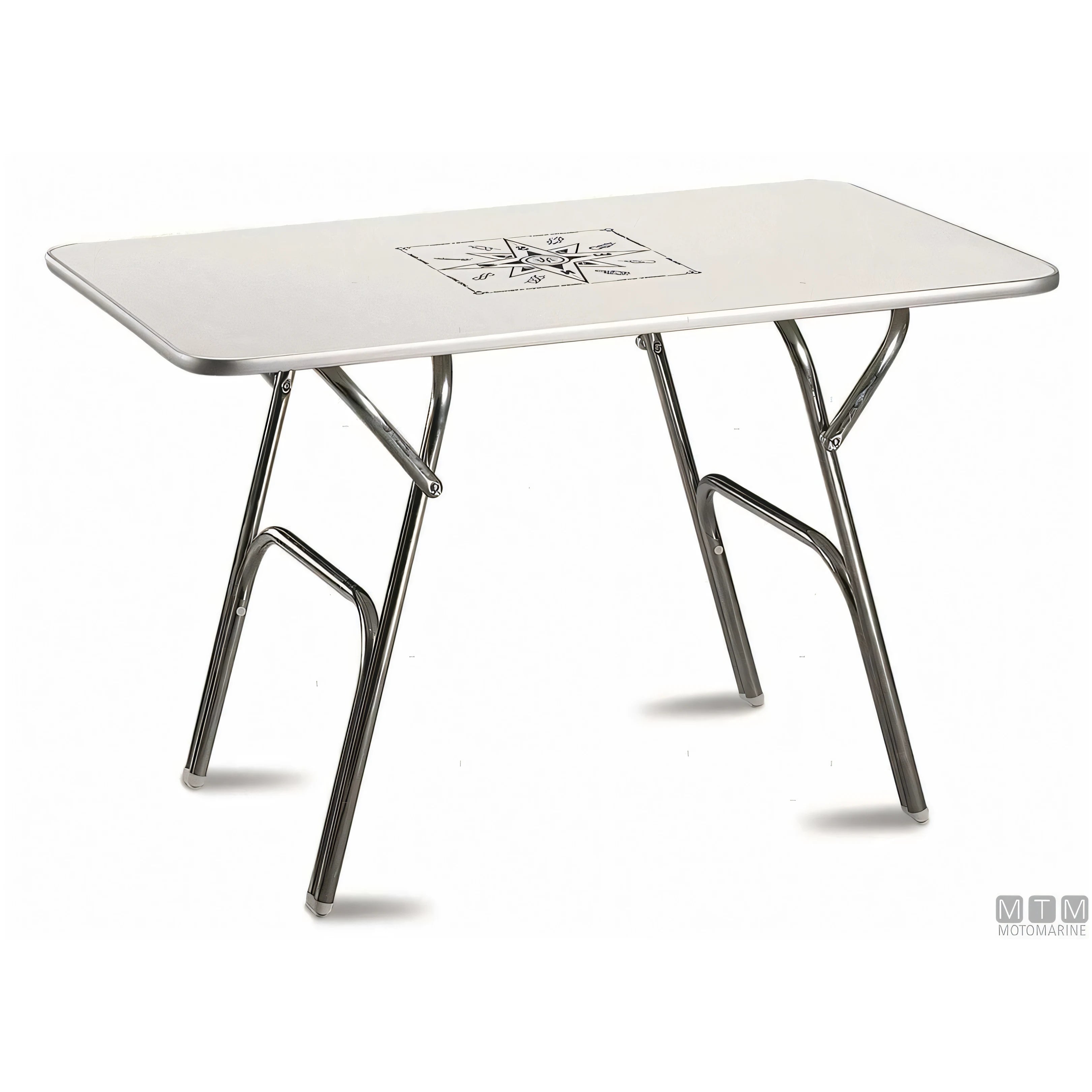 Forma tavolo pieghevole melamina alluminio per barca — 88x44 cm - H61 cm