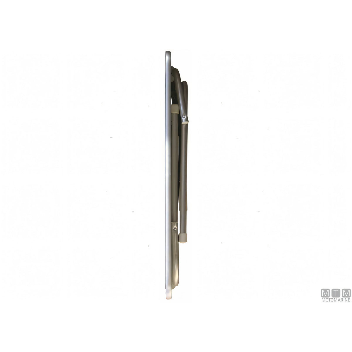 Forma tavolino pieghevole Top Rounded in melamina e alluminio — 88x51 cm