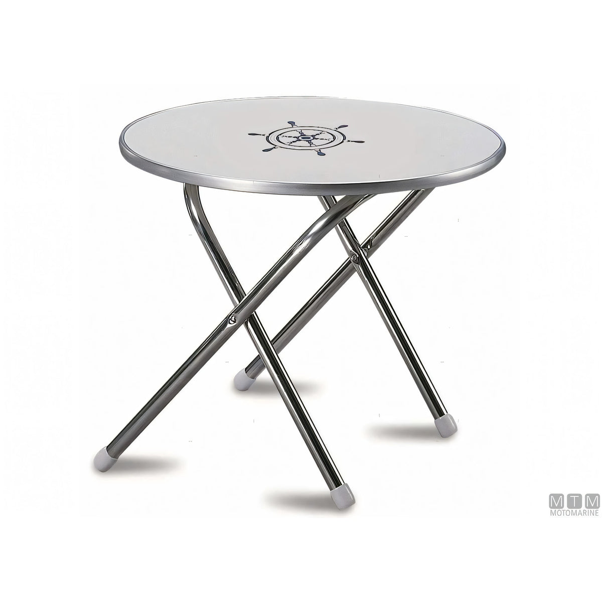 Forma tavolino pieghevole Deck Service melamina alluminio — M300 - Tondo ø 60 cm