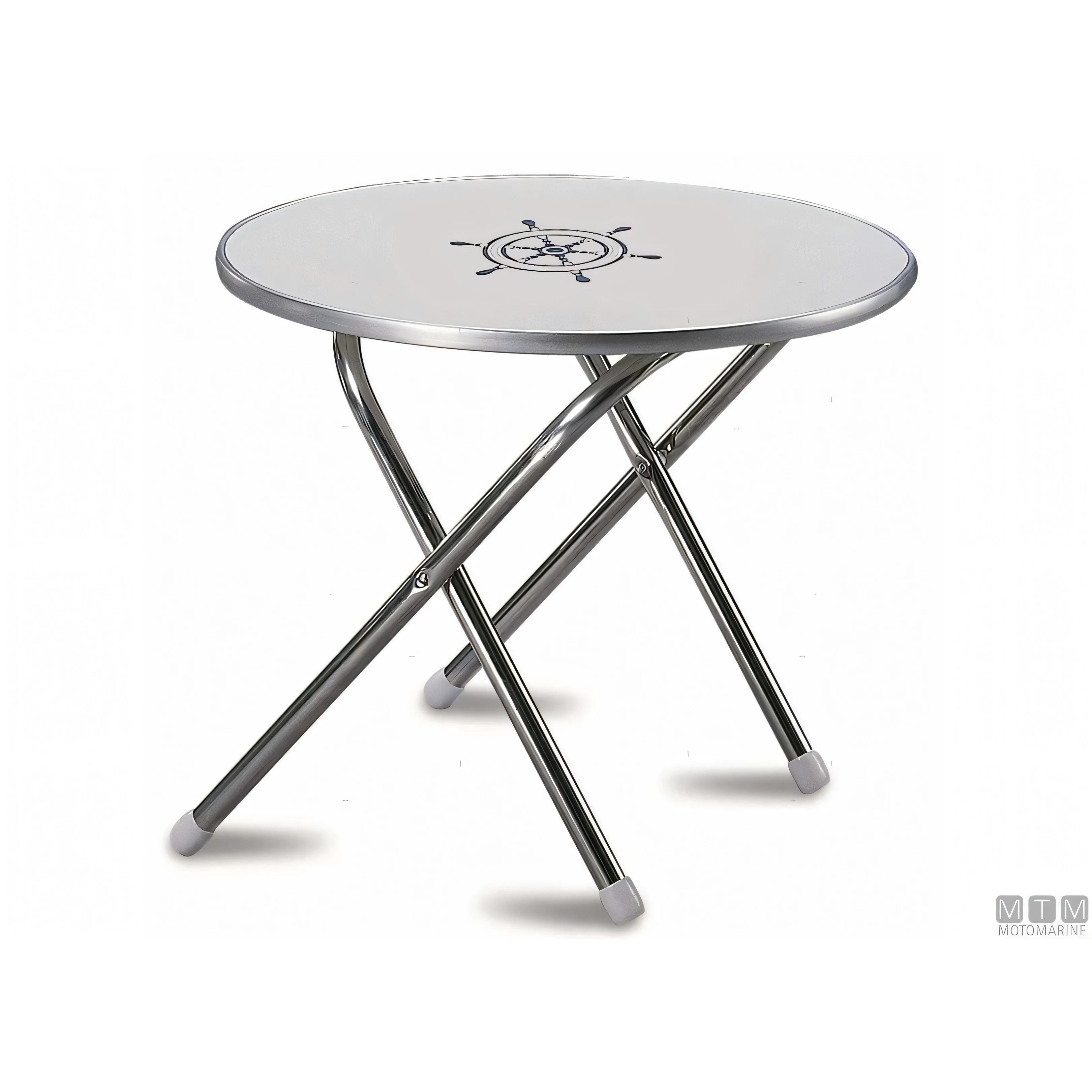 Forma tavolino pieghevole Deck Service melamina alluminio — M300 - Tondo ø 60 cm