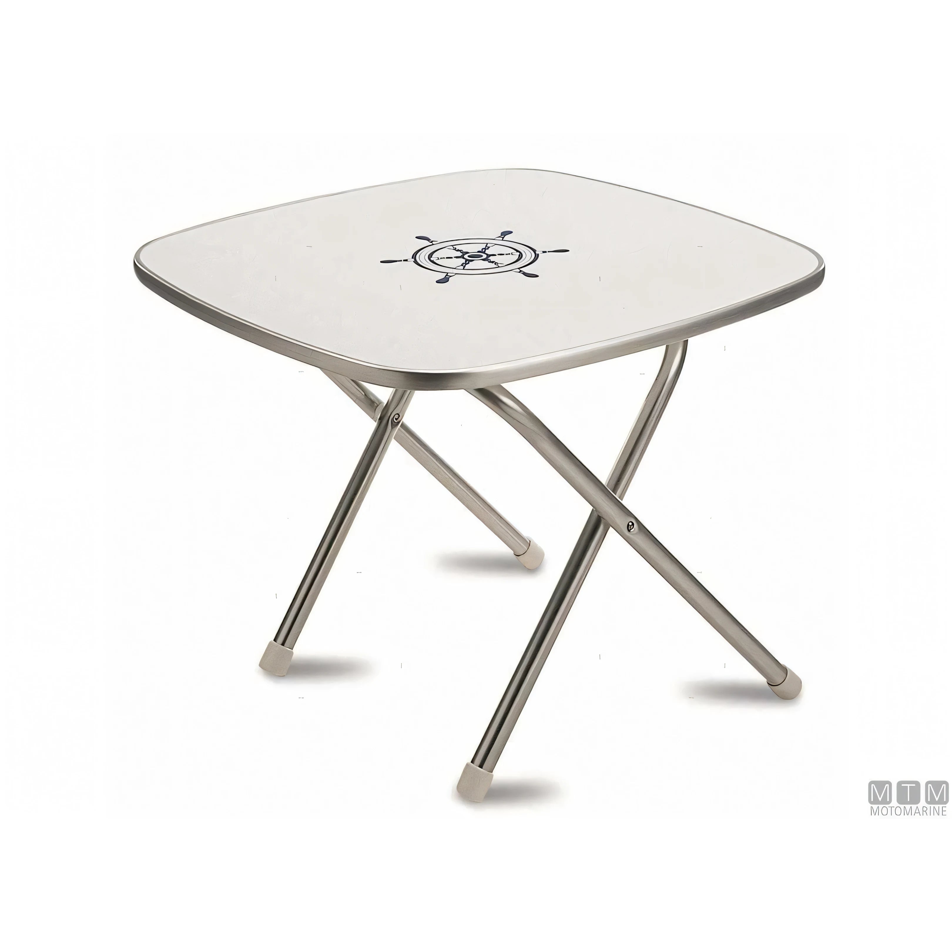 Forma tavolino pieghevole Deck Service melamina alluminio — M350 - Quadrato 60x60 cm