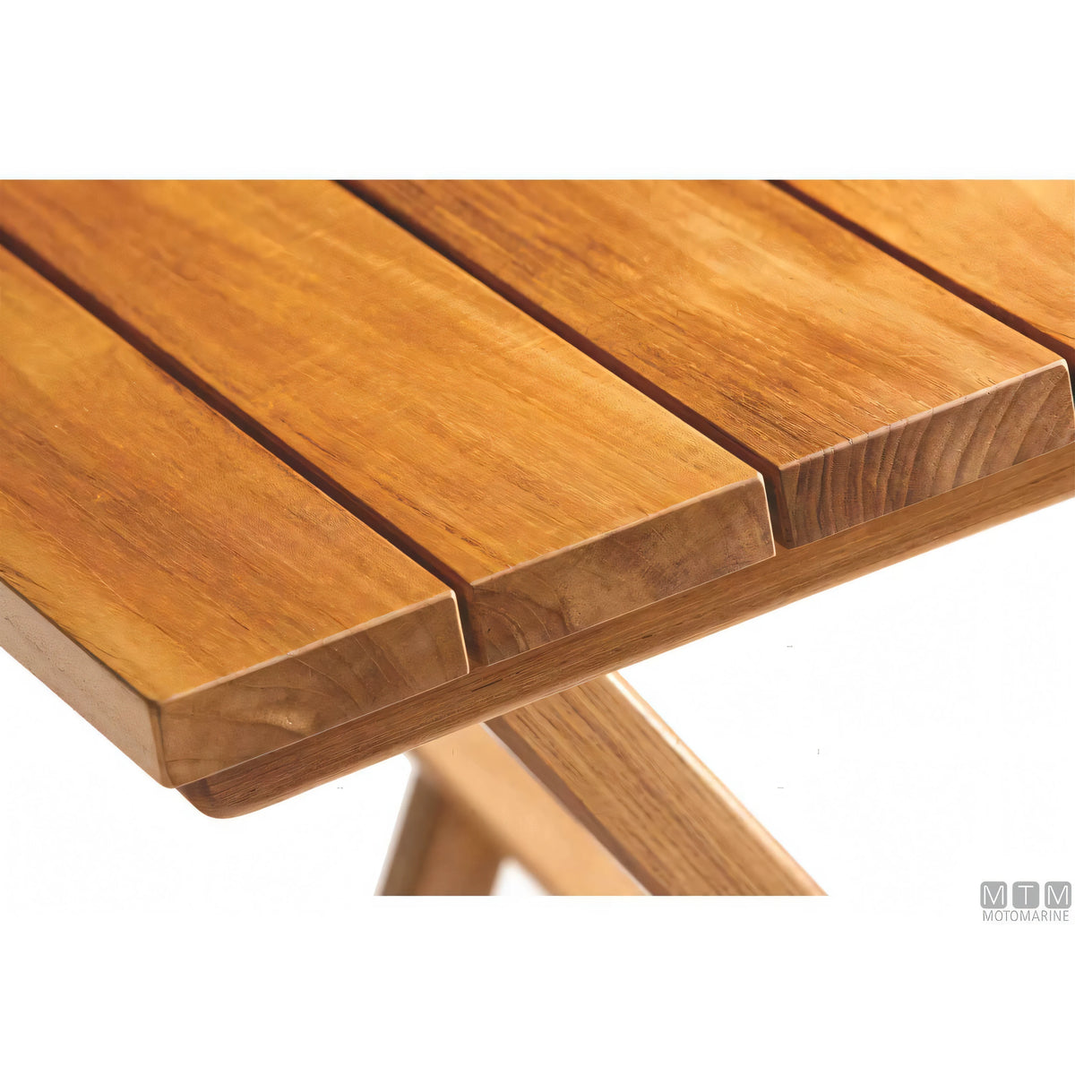 Marine Business tavolo pieghevole in teak con ferramenta inox — 120x40/80 cm H60/75 cm