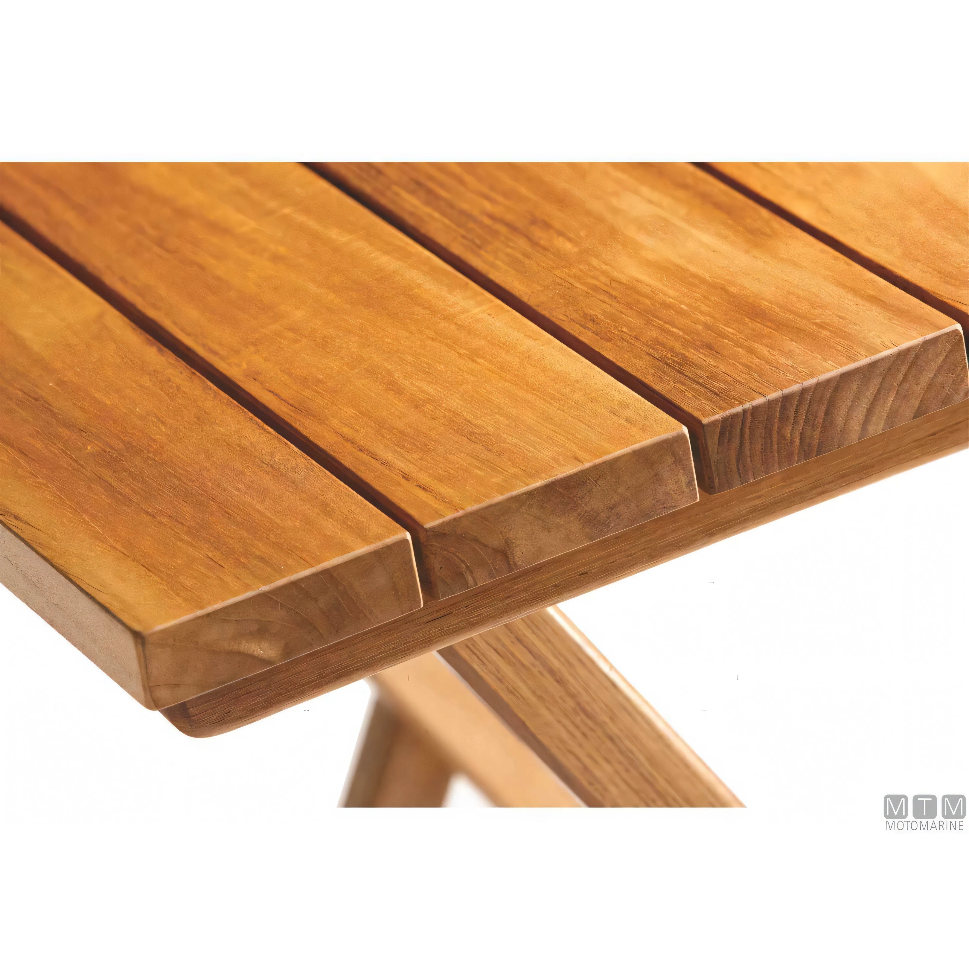 Marine Business tavolo pieghevole in teak con ferramenta inox — 120x40/80 cm H60/75 cm