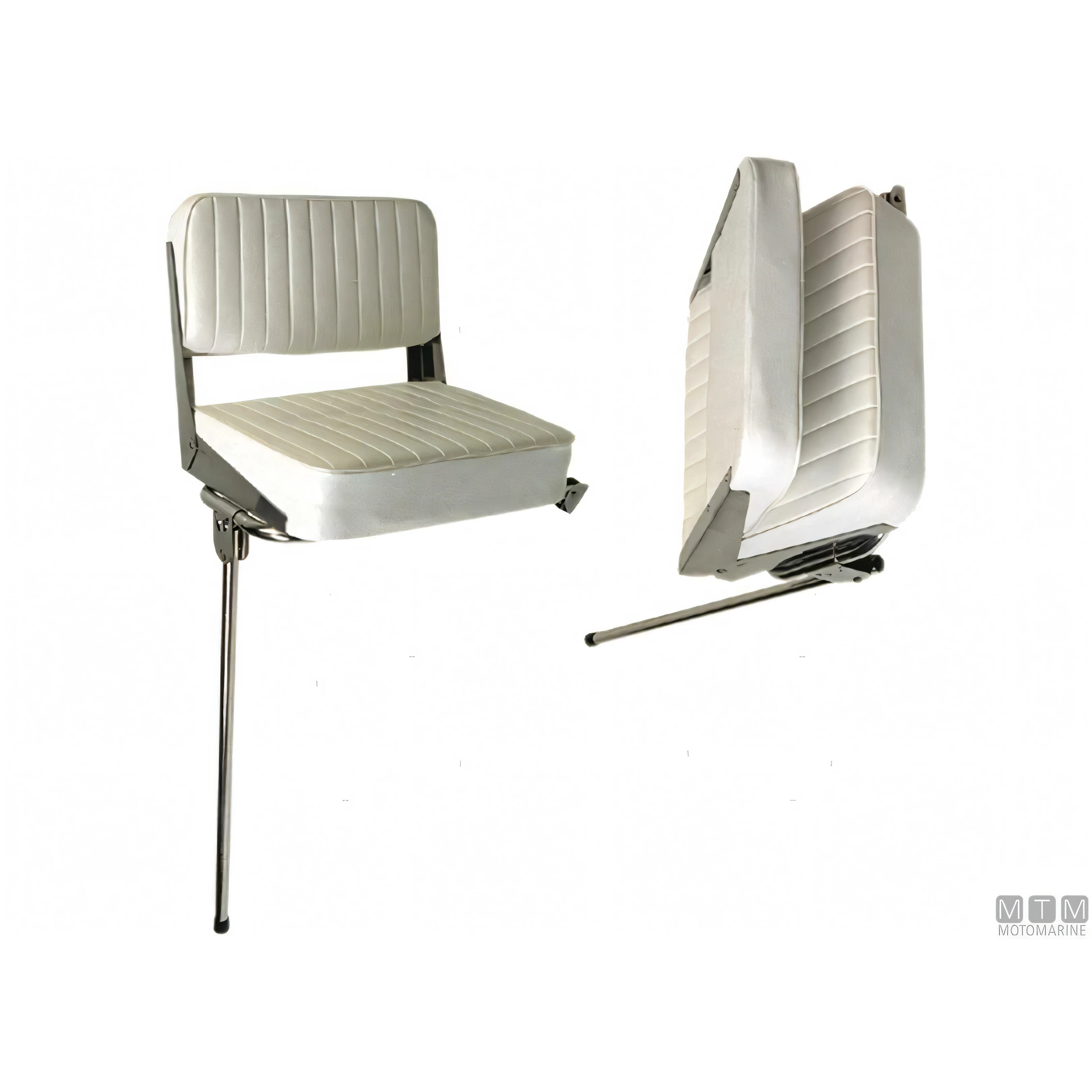 Motomarine supporto sedile chiudibile acciaio inox — 28x54 cm H74