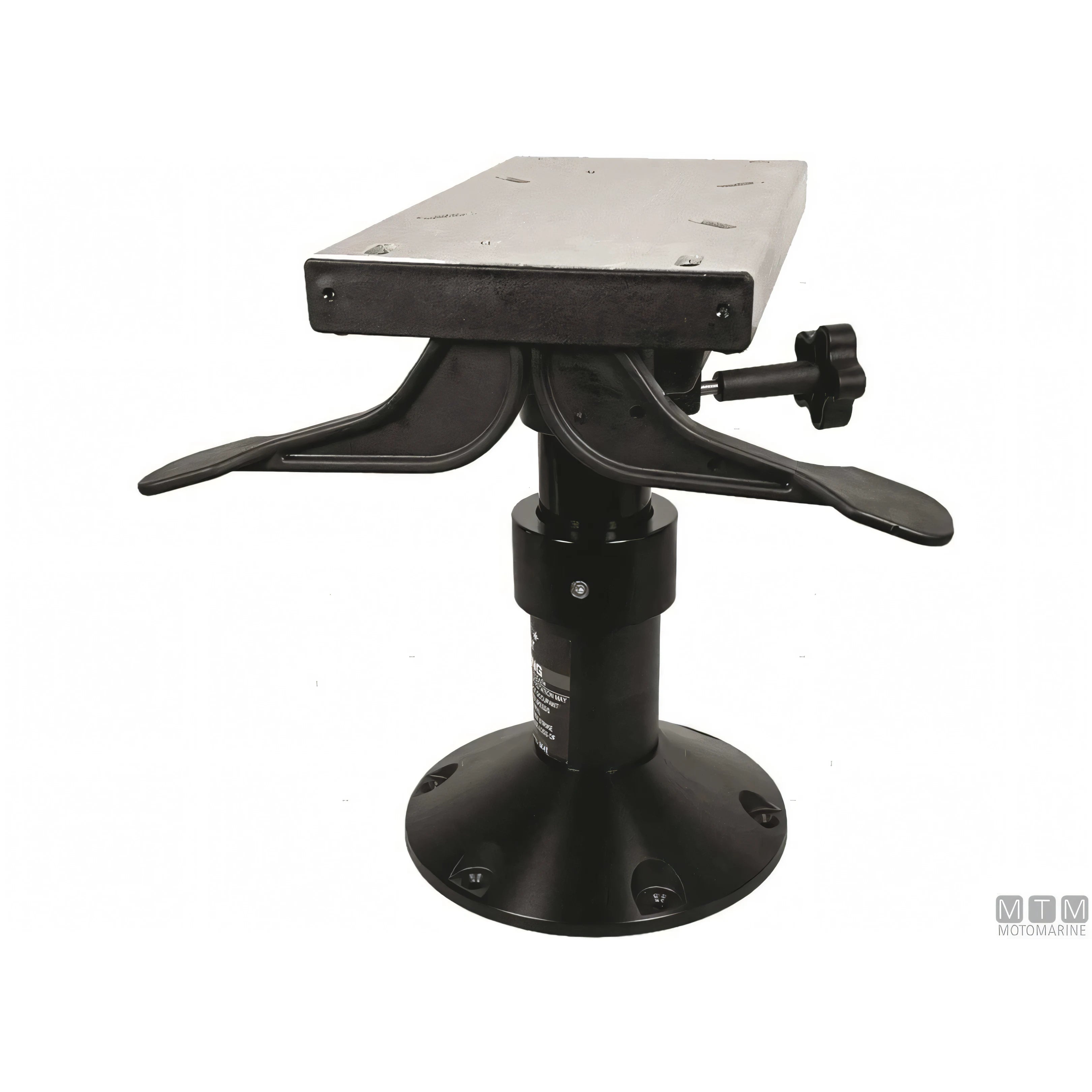 Motomarine Supporto Sedile Master Alluminio Anodizzato Nero — H300-400mm