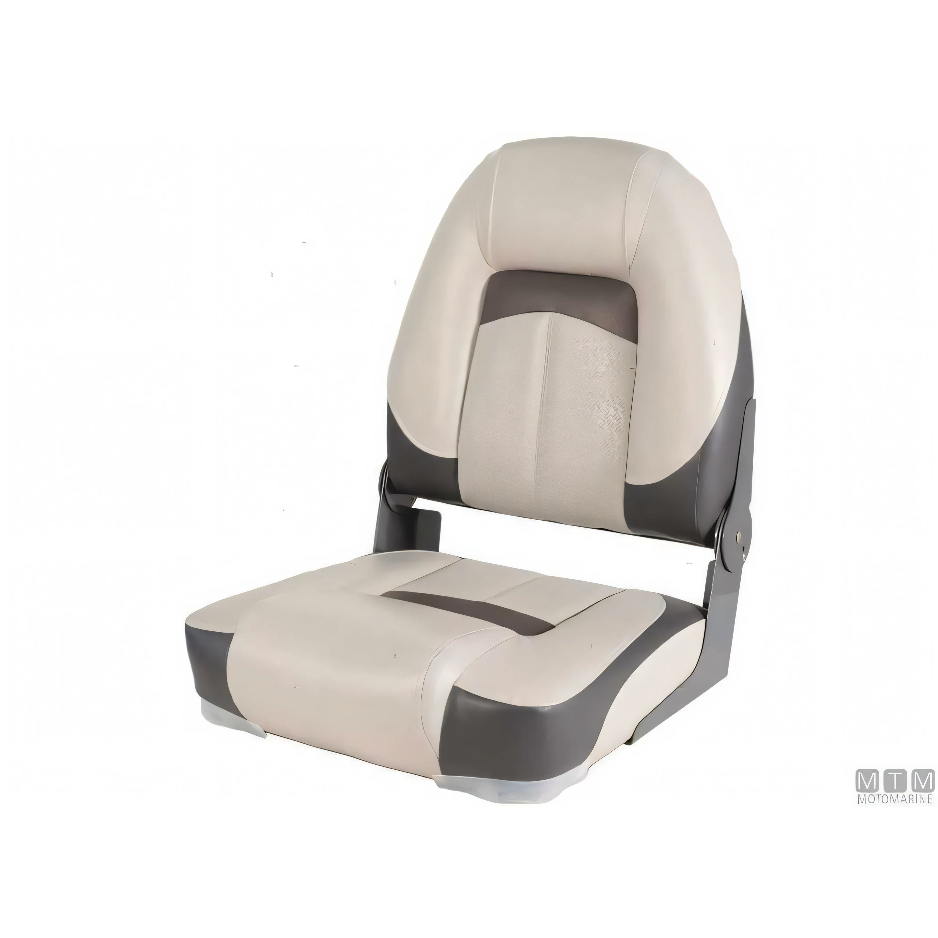 Motomarine sedile pieghevole Premium Soft imbottitura soft — Bianco/Blu