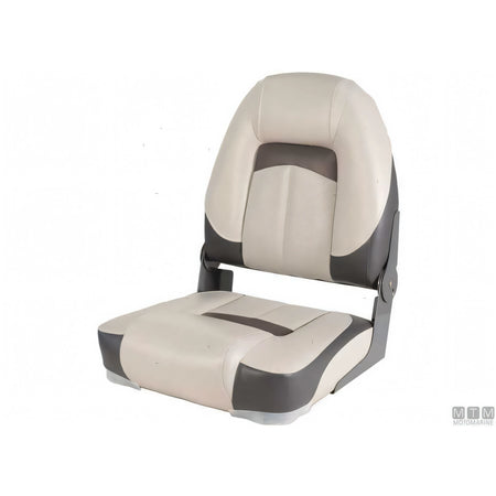 Motomarine sedile pieghevole Premium Soft imbottitura soft — Bianco/Blu