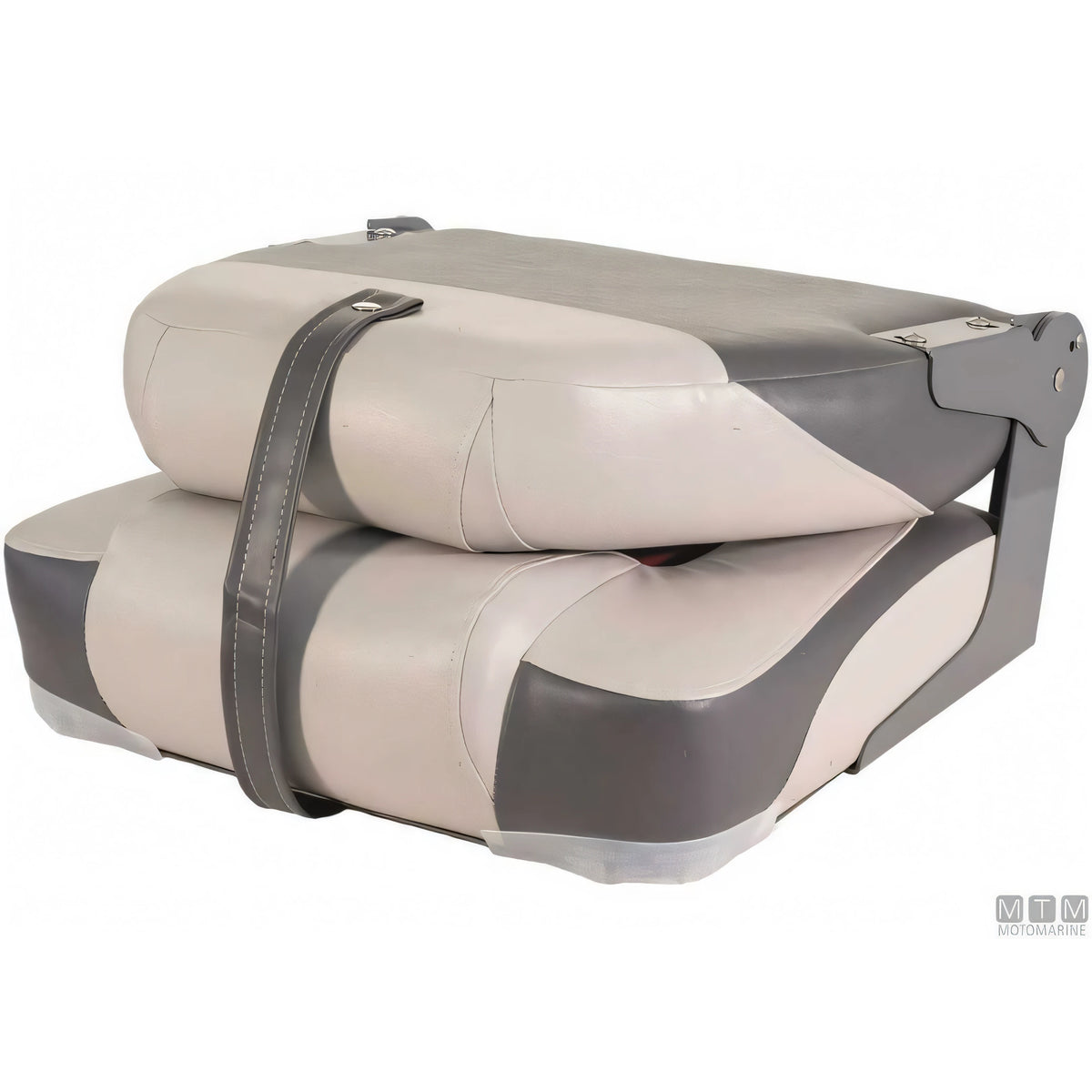 Motomarine sedile pieghevole Premium Soft imbottitura soft — Bianco/Blu