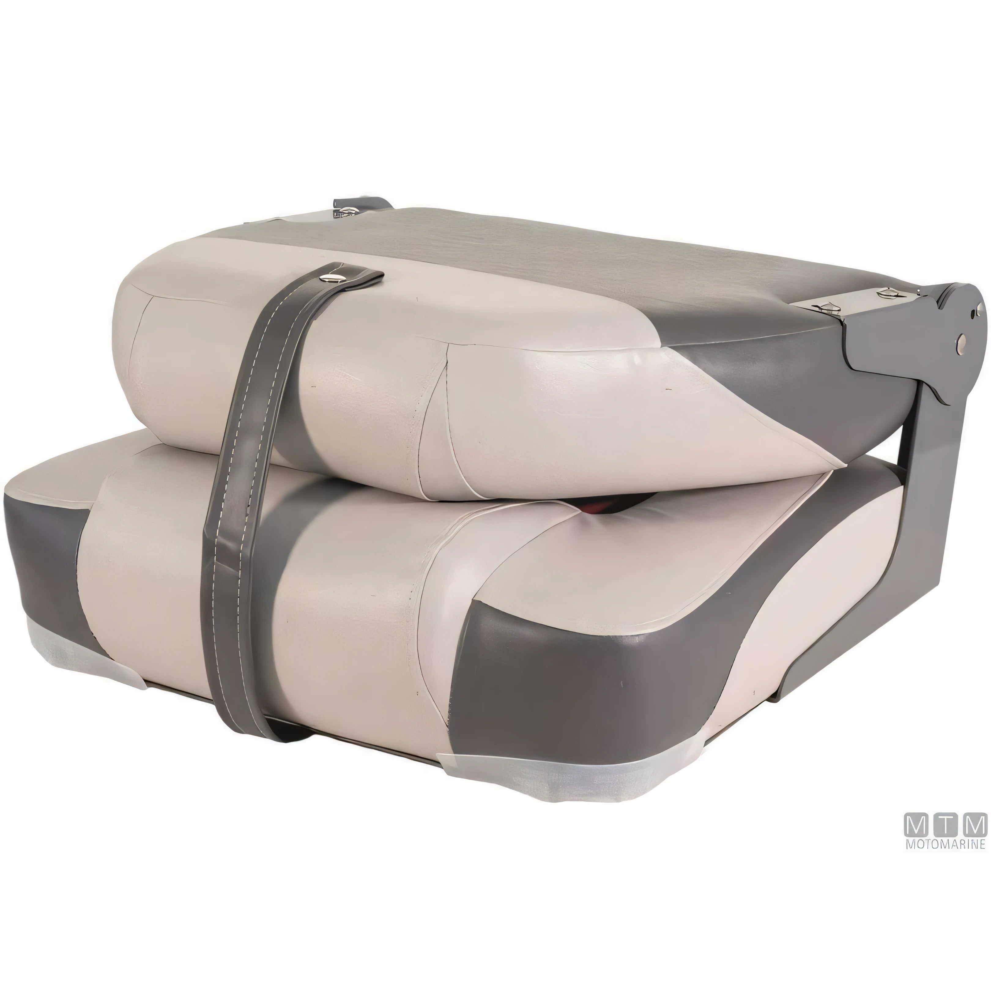 Motomarine sedile pieghevole Premium Soft imbottitura soft — Bianco/Blu