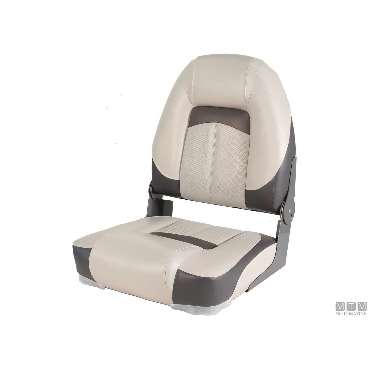Motomarine sedile pieghevole Premium Soft imbottitura soft — Bianco/Grigio